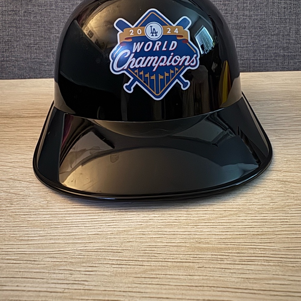 2024 LA Dodgers World Champions Black Baseball Helmet
